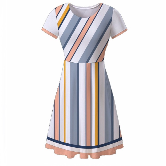 Nursing Dress - Stripes - Picture 3 of 5